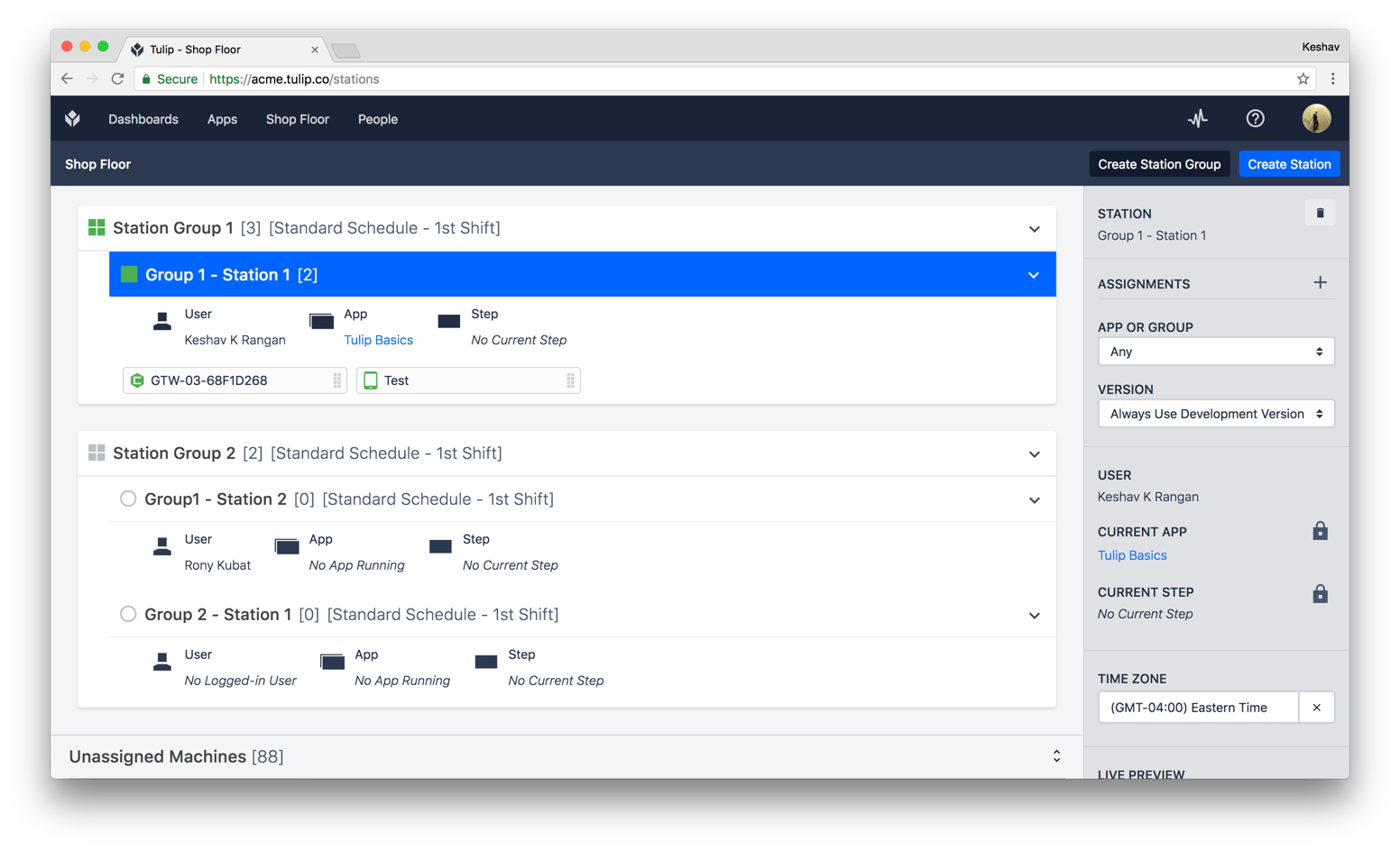 Tulip IoT Management