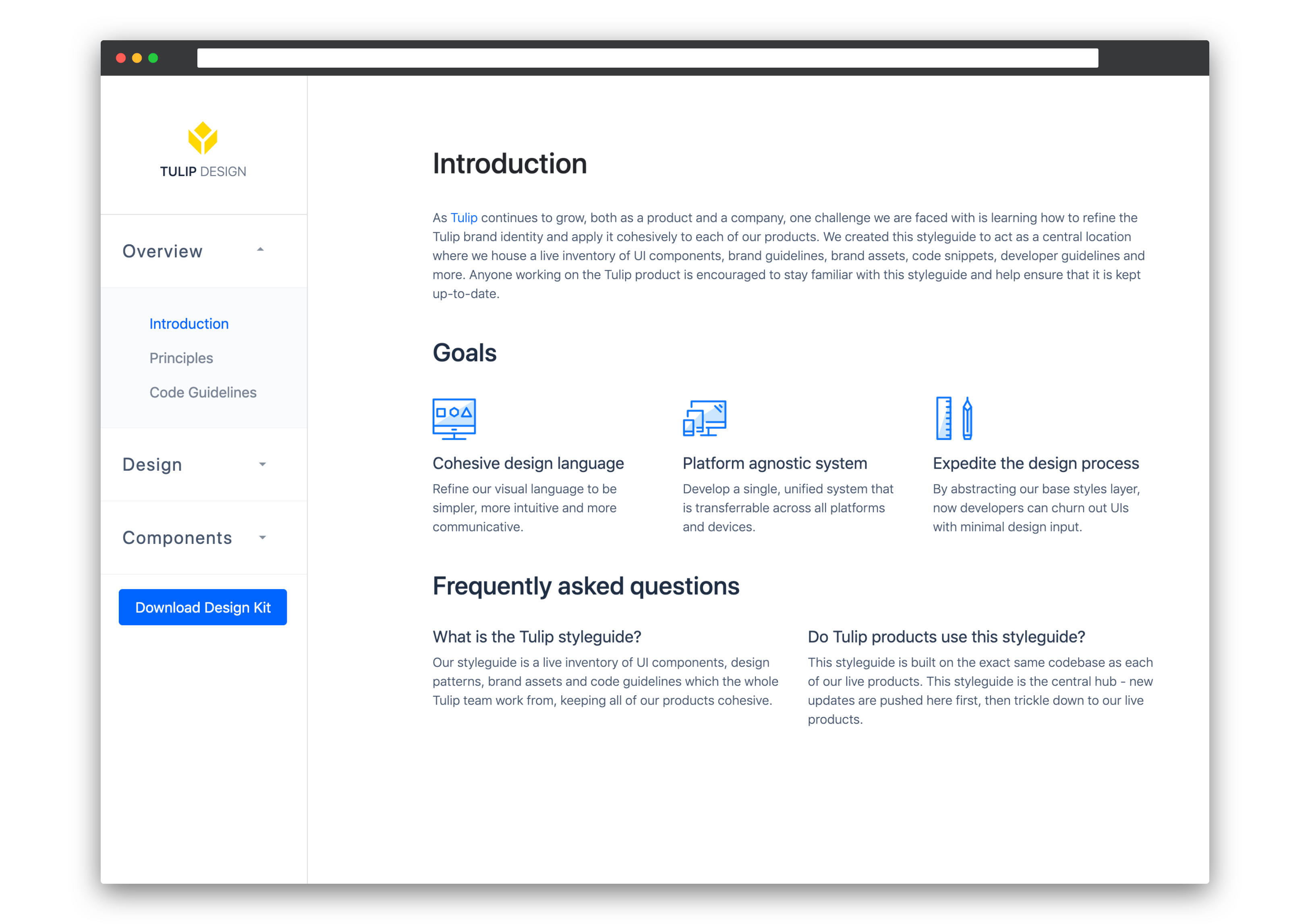 Tulip Design System - Introduction